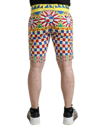 Bermudas para hombre con estampado Carretto multicolor