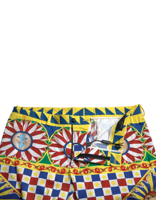 Bermudas para hombre con estampado Carretto multicolor