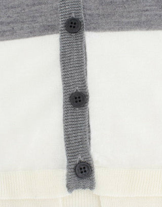 Graue leichte Strickjacke
