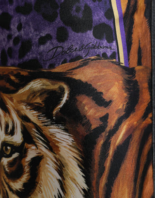 Multicolor-Tiger-Baumwolle Lockere Jeans