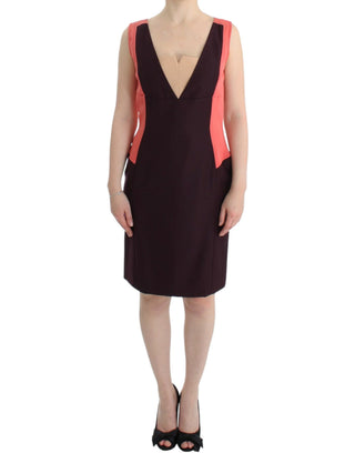 Mehrfarbiges Plando Bleistiftkleid