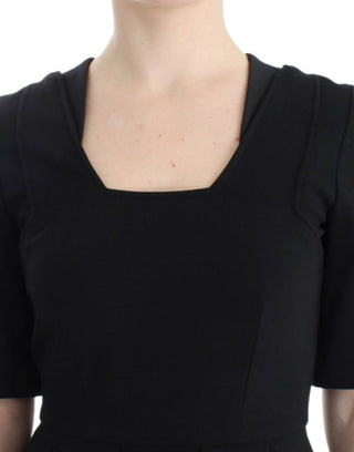Black short sleeve venus dress
