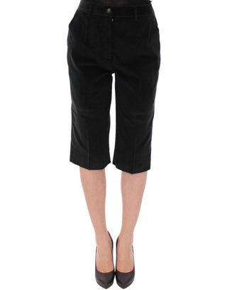 Pantalones cortos de algodón verde oscuro