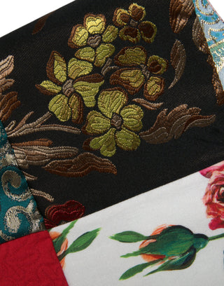 Mehrfarbiges Minikleid mit Blumen-Patchwork
