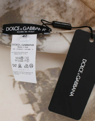 Blusa de seda Taormina marrón