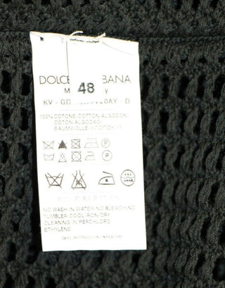 Dunkelgrüner Runway Netzpullover