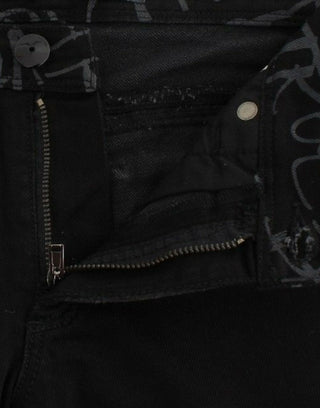 Schwarze schmale Jeans Denimhose Skinny Stretch
