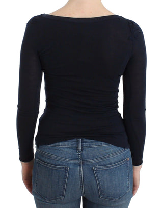 Dessous Blaues Oberteil Bluse Pullover Spitze Viskose