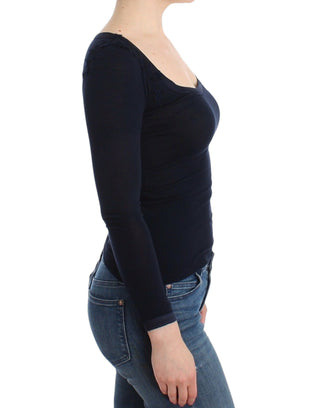 Dessous Blaues Oberteil Bluse Pullover Spitze Viskose