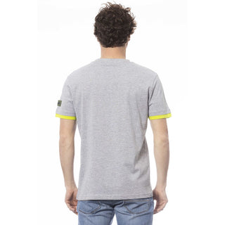 Graues Baumwoll-Herren-T-Shirt