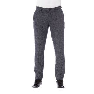 Pantalón negro de algodón para hombre