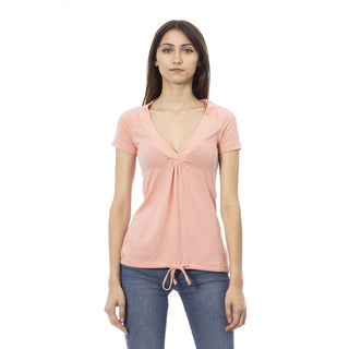 Mehrfarbiges Baumwoll-T-Shirt für Damen