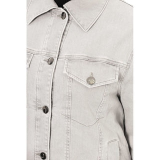 Chaqueta de algodón para mujer gris