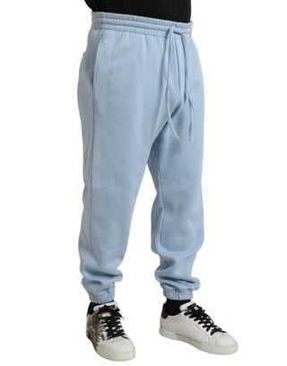 Pantalones Jogger de Algodón Azul Claro para Hombre