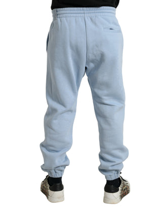 Pantalones Jogger de Algodón Azul Claro para Hombre