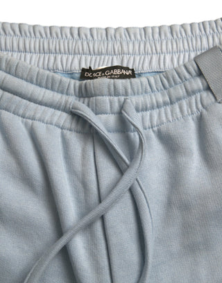 Pantalones Jogger de Algodón Azul Claro para Hombre
