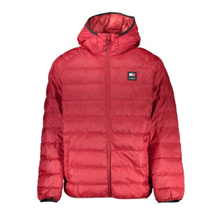 Chaqueta de poliéster roja