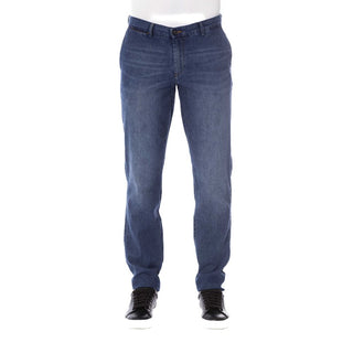 Blaue Baumwoll-Herrenjeans