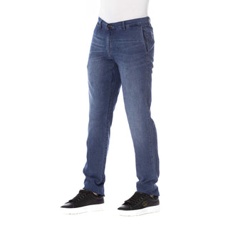 Blaue Baumwoll-Herrenjeans