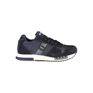 Blue Polyester Sneaker