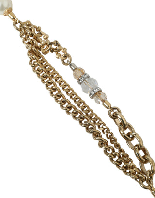 Cinturón de cintura con cadena trenzada de latón dorado azul