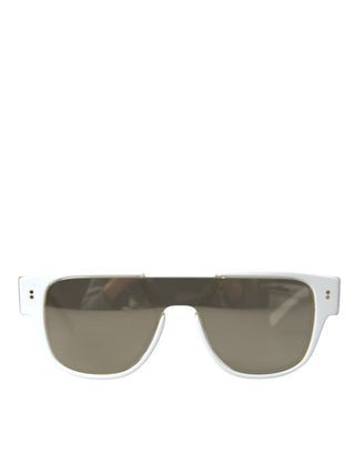 Gafas de sol DG4356 con lentes espejo de acetato blanco