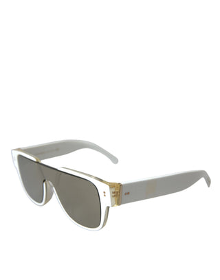 Gafas de sol DG4356 con lentes espejo de acetato blanco