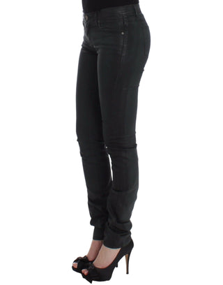 Pantalones de mezclilla verdes rectos