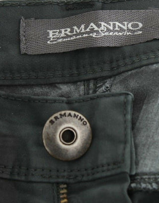 Pantalones de mezclilla verdes rectos
