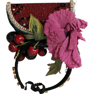 Rote Wassermelone Kirsche Kristall Haarband Statement-Diadem