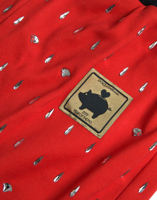 Rote Jogging-Sweatpants "Jahr des Schweins"