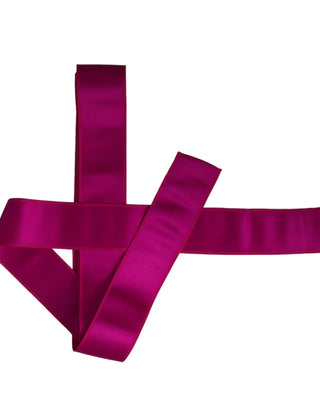 Fuchsia-rosa Seiden-Taillengürtel für Damen
