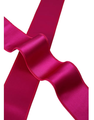 Fuchsia-rosa Seiden-Taillengürtel für Damen