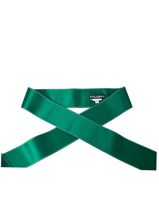 Cinturón de cintura para mujer de satén de seda verde