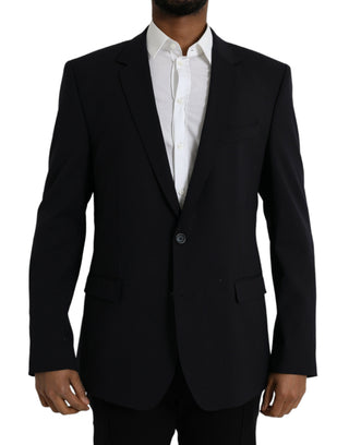 Dark Blue MARTINI Single Breasted Coat Blazer