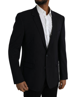 Dark Blue MARTINI Single Breasted Coat Blazer