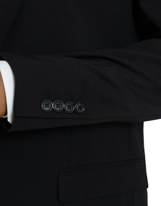 Dark Blue MARTINI Single Breasted Coat Blazer