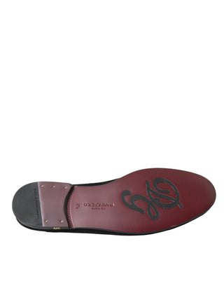 Schwarze Wildleder-Slipper Formelle Slip-on-Schuhe