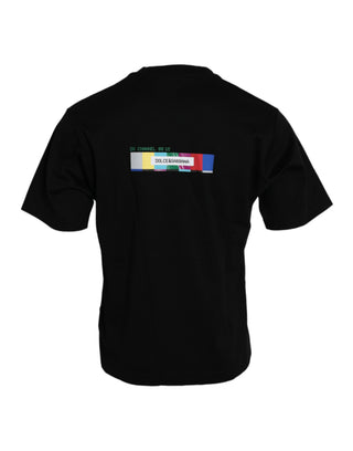 Black With Love Always Rundhals-Top T-Shirt