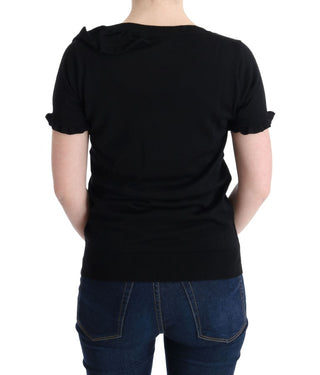 Schwarze Bluse/Shirt aus 100 % Wolle