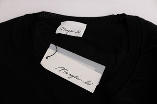 Schwarze Bluse/Shirt aus 100 % Wolle