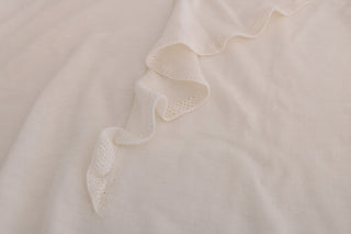 Blusa T-shirt Blanca 100% Lana