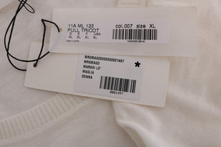 Blusa T-shirt Blanca 100% Lana