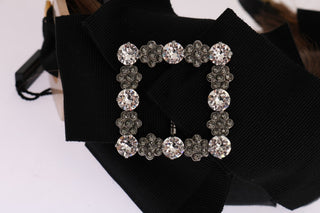 Diadema de Cristal Transparente y Marrón