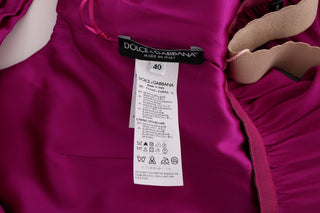 Rosa Seiden-Stretch-Shift-Maxikleid