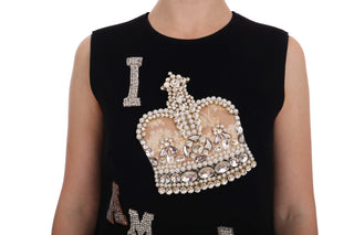 Vestido de Encaje Negro "SOY UNA PRINCESA" con Cristales