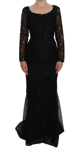 Vestido Sheath Floral Negro