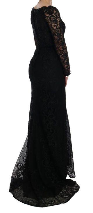 Vestido Sheath Floral Negro
