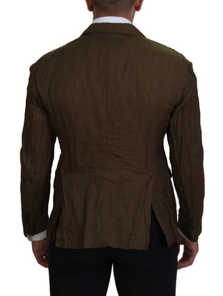 Grüner Einreiher Herrenmantel Blazer Jacke