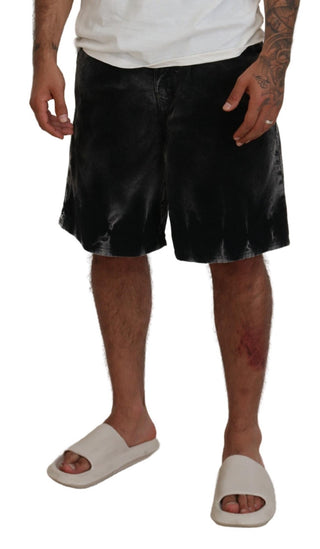 Bermuda-Shorts aus grauem Baumwoll-Cord